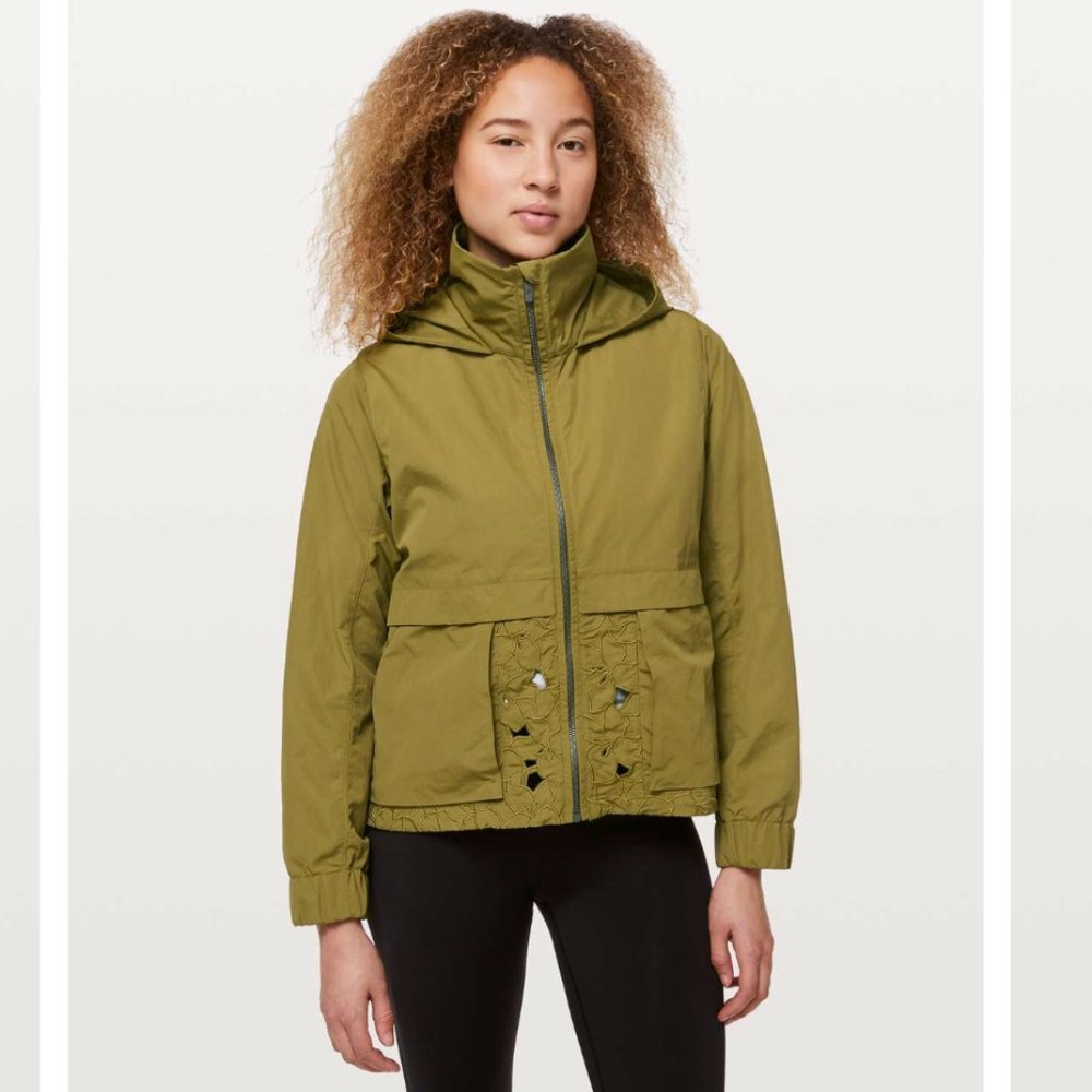 lululemon jacket graced with lace